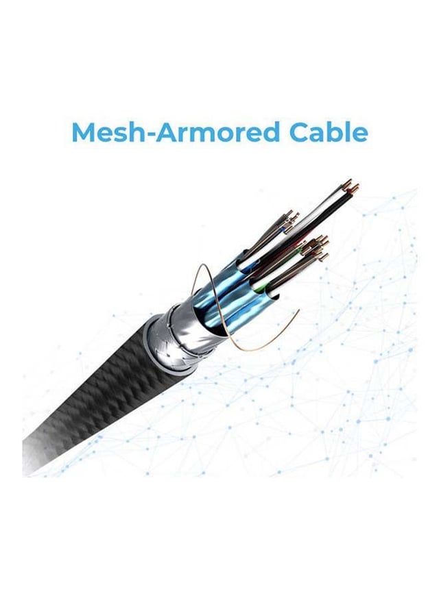 وصلة شحن ونقل بيانات تدعم Thunderbolt 3 أسود | Ultra-Fast Thunderbolt 3