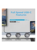 وصلة شحن ونقل بيانات تدعم Thunderbolt 3 أسود | Ultra-Fast Thunderbolt 3