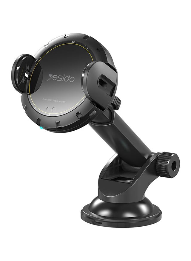 Yesido C77 10W Nanosorption Qi Wireless Car Charger Holder For Smartphones Black