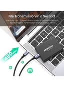 UGREEN USB C Cable, Nylon-Braided USB-C to USB-C 2.0 Cord Compatible for iPad mini/Pro/New MacBook, Galaxy S21+, S21Ultra, Huawei P30 P20, Xiaomi 11Ultra, etc-1M Black