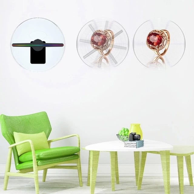 مروحة 3d بتقنية الهولوجرام 30سم كروني CRONY AD30 3D Hologram Fan