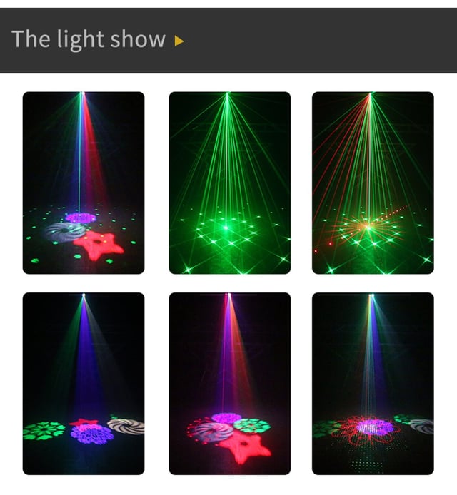 ليزر حفلات 13 واط كروني Crony Big Pattern Laser light RGB Projector