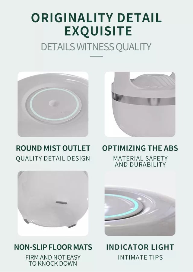 جهاز تنقية الهواء Anti-Gravity Water Drops Humidifier Air Purification بقطرات الماء المضادة للجاذبية