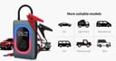 شاحن بطارية سيارة متنقل و منفاخ إطارات 12000 مللي أمبير Portable Multifunctional Car Air Pump + Jump Starter