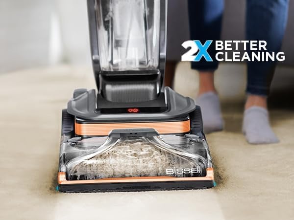 مكنسة بيسيل لغسيل السجاد والفرش بالبخار هيدرو ستيم للتنظيف العميق Bissell Revolution Hydrosteam Deep Cleaner 3672E