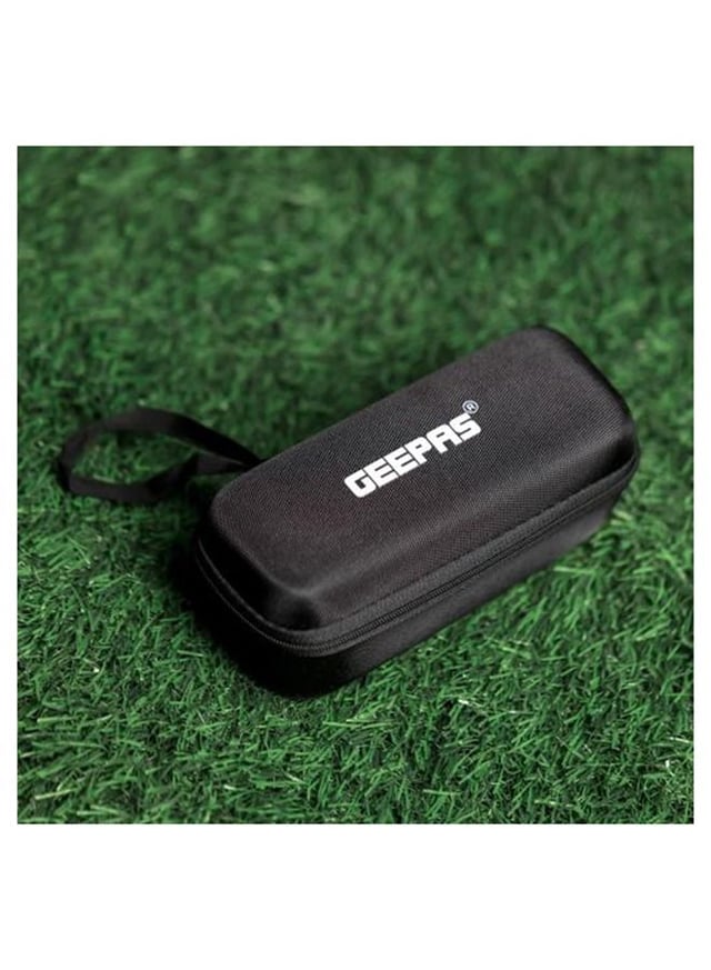 Geepas Waterproof Led Flashlight With Power Bank Aluminum Housing With 25w High Power Led 15 Hours Working Time With Power Reminder Overcharge And Discharge Protection Compact And Portable Design Perfect