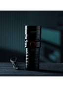 Geepas Waterproof Led Flashlight With Power Bank Aluminum Housing With 25w High Power Led 15 Hours Working Time With Power Reminder Overcharge And Discharge Protection Compact And Portable Design Perfect