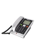 Geepas Executive Telephone With Caller Id Gtp2801, With 16-Digit Lcd Display And White Backlight, Solid Built Quality And Classic Design, Hands Free Function And Auto Redial, Ideal For Home And Office