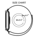 O Ozone Milanese Loop Strap for Xiaomi Mi Smart Band 8 Pro- Stainless Steel Magnetic Adjustable Mesh Metal Watch Bands, Smart Replacement Wristbands for Men and Women- Black