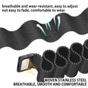 O Ozone Milanese Loop Strap for Xiaomi Mi Smart Band 8 Pro- Stainless Steel Magnetic Adjustable Mesh Metal Watch Bands, Smart Replacement Wristbands for Men and Women- Black