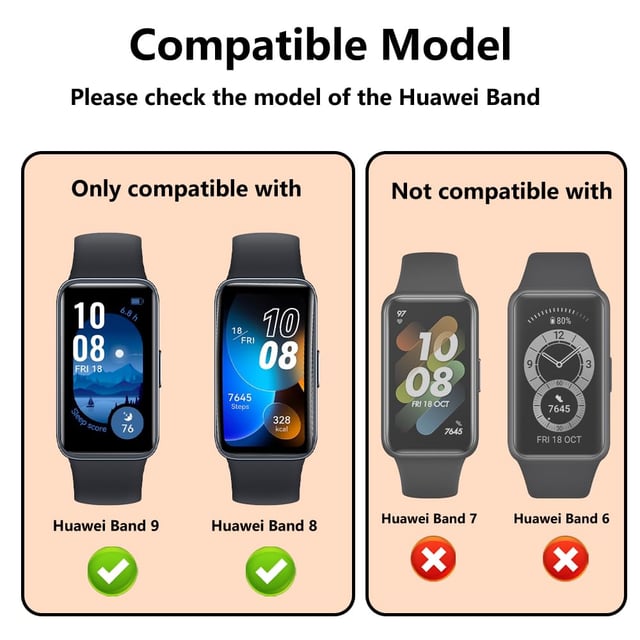 سوار ساعة ميلانيز لهواوي باند 8 و 9 لون غولد روز من او اوزون O Ozone Milanese Straps Compatible with Huawei Band 8 | Band 9